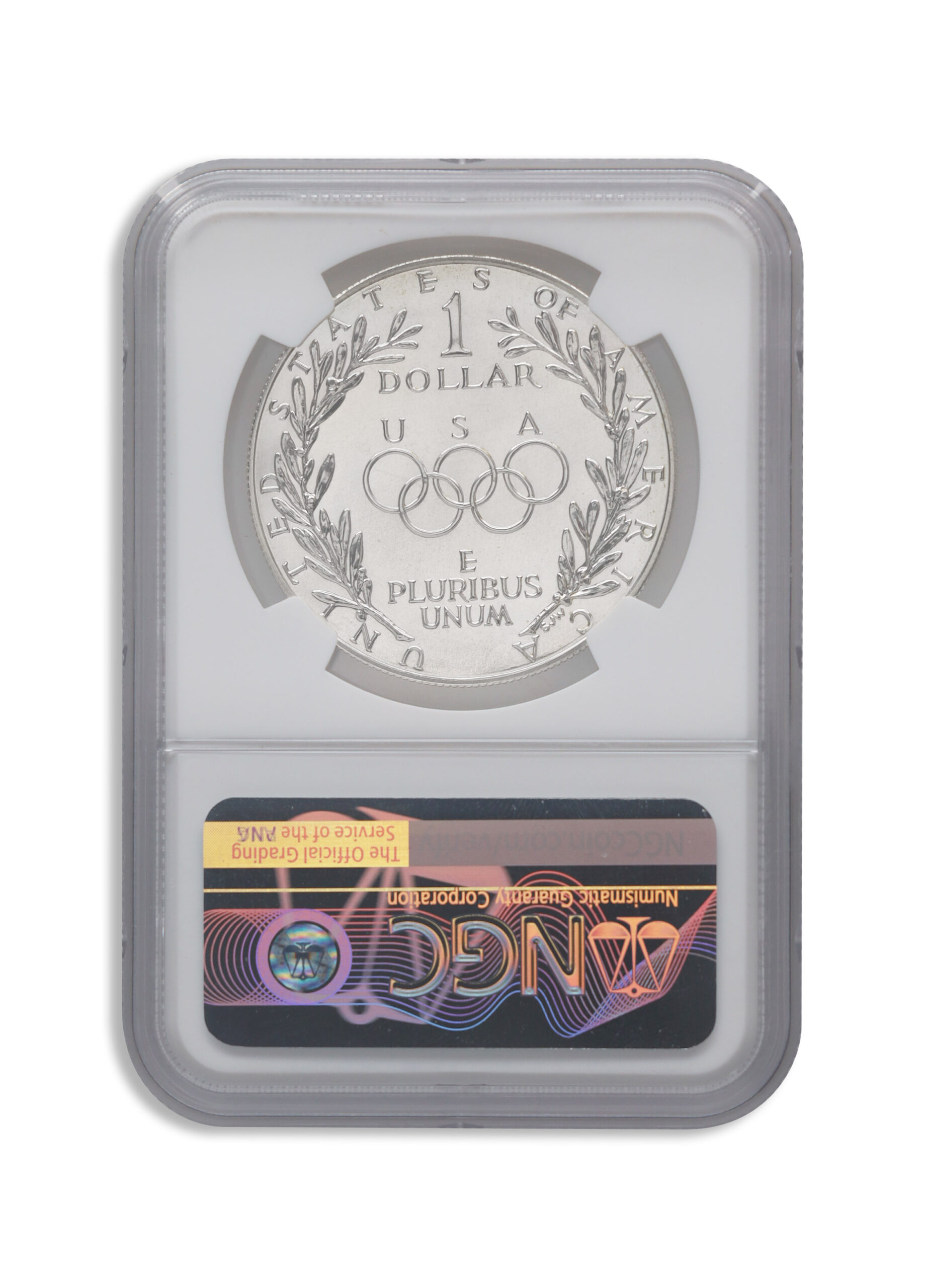 1988-D $1 Olympic Silver Commem - NGC MS70