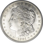 1921-D Morgan Silver Dollar – AU
