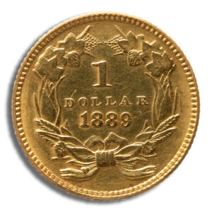$1 Gold Indian Type 3 – Cleaned/Low Grade