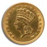 $1 Gold Indian Type 3 – Cleaned/Low Grade