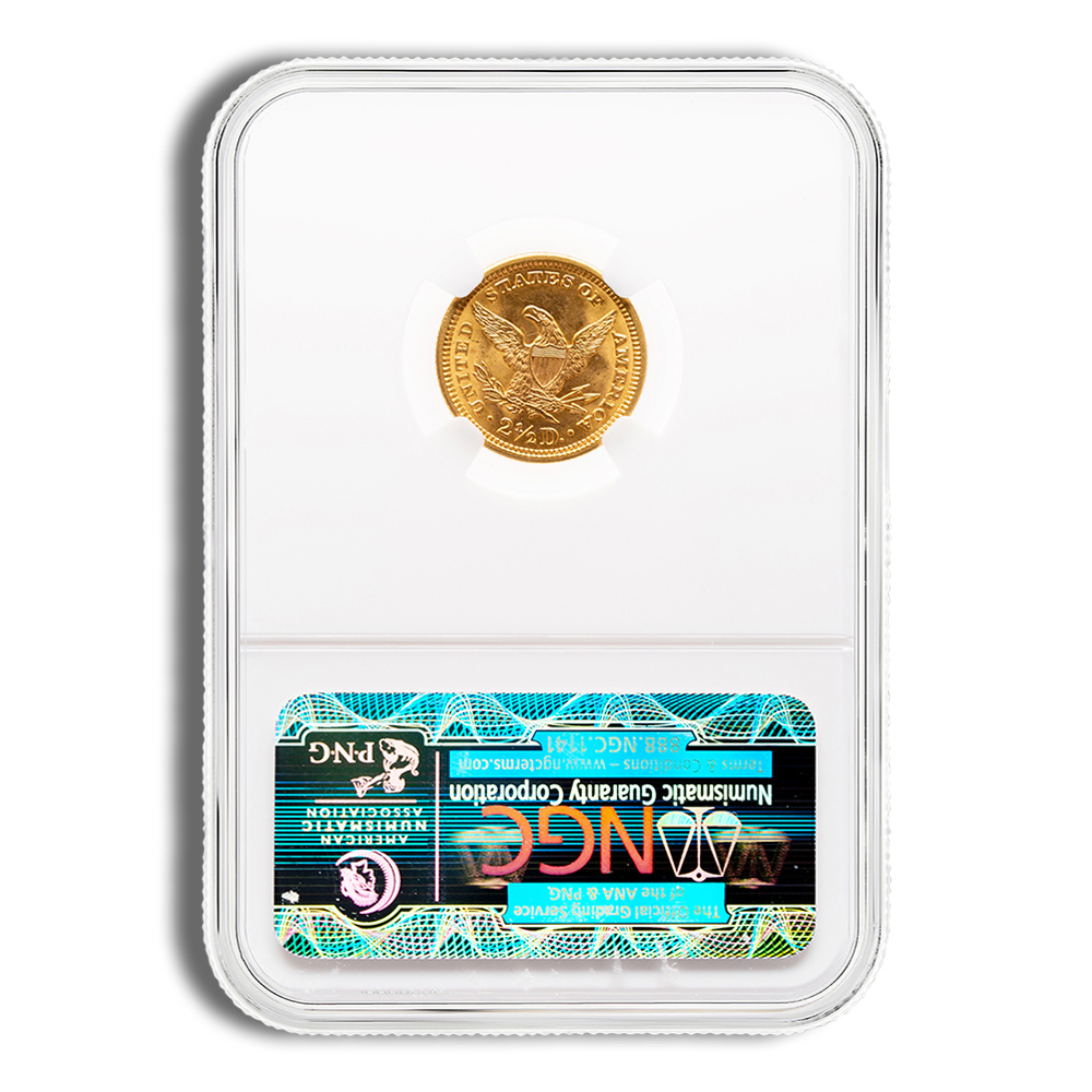 $2.5 Gold Liberty Quarter Eagle - NGC MS64