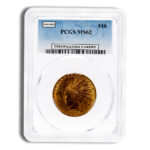 $10 Gold Indian Eagle – PCGS MS62