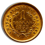 $1 Gold Liberty Type 1 – Cleaned/Low Grade product image