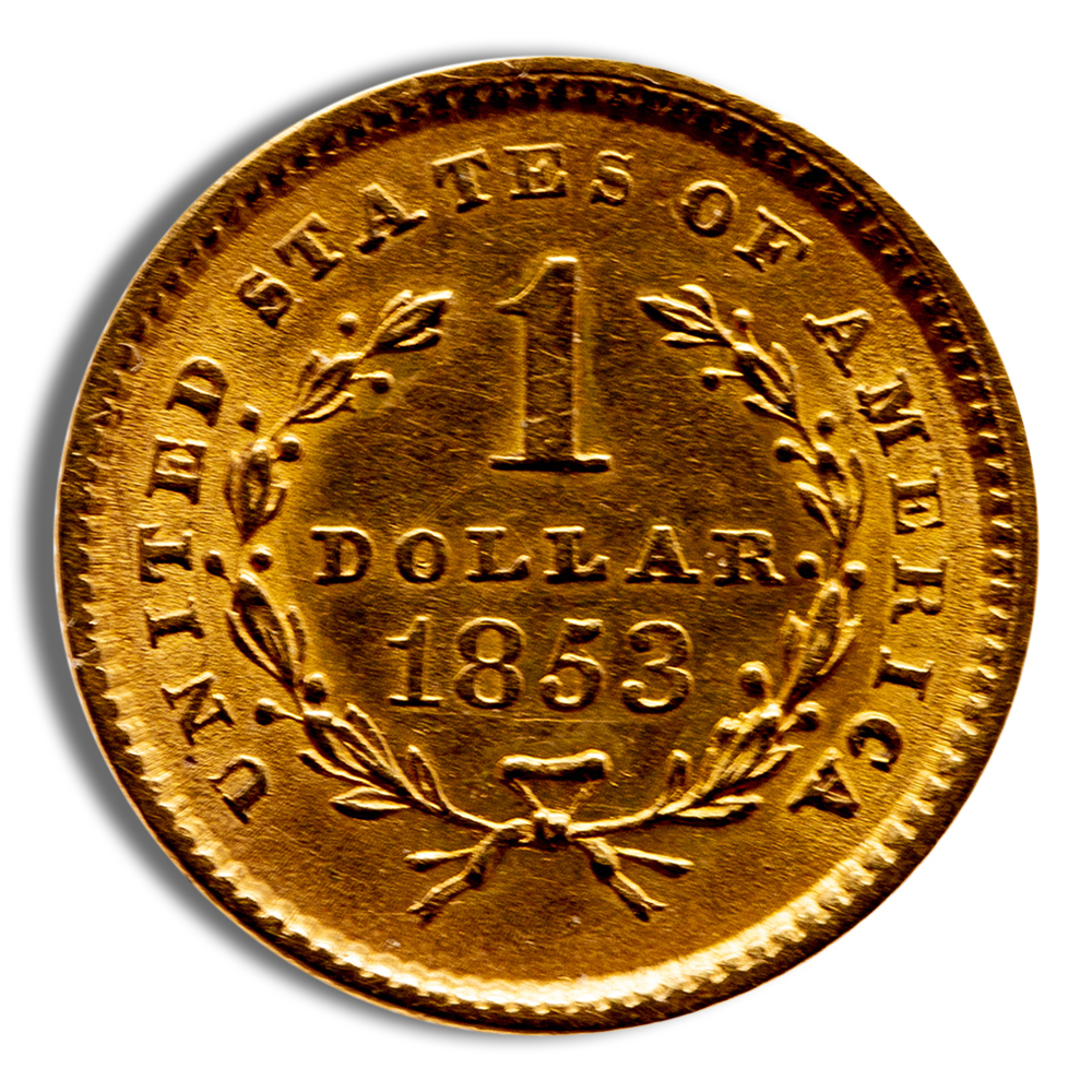 $1 Gold Liberty Type 1 - Cleaned/Low Grade