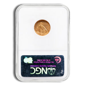 $2.5 Gold Indian Quarter Eagle – NGC MS62