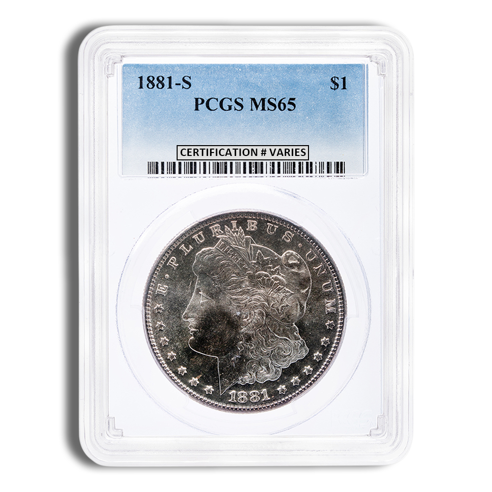 Pre-1921 Morgan Dollar - PCGS MS65