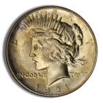Peace Dollar – PCGS MS65 (Toned)