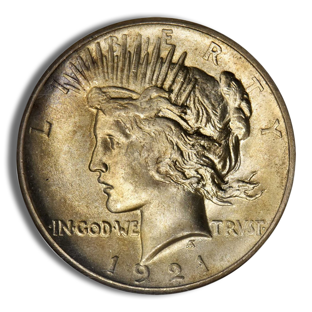 Peace Dollar - PCGS MS65 (Toned)