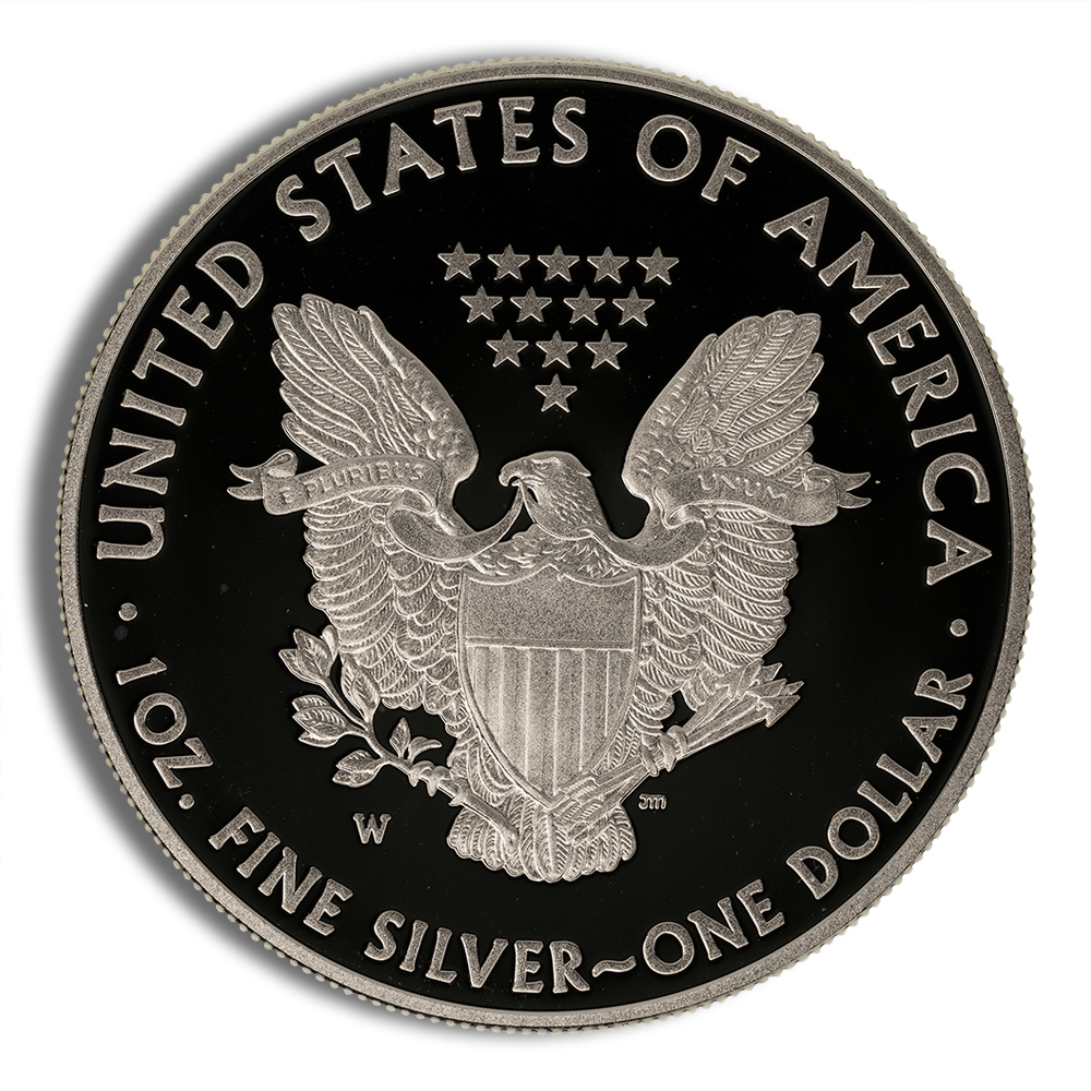 2014-W Proof Silver Eagle with Box & COA