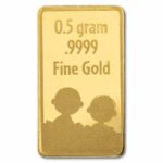 Great Pumpkin 1/2 Gram Gold Bar back