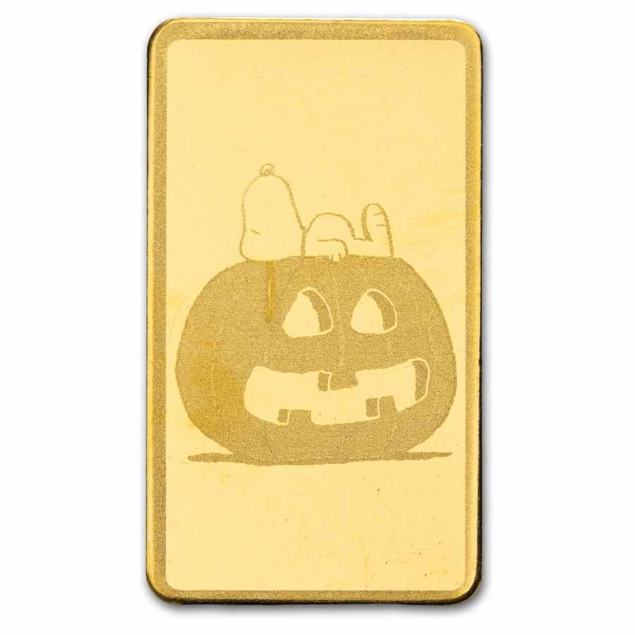 PAMP Peanuts® Great Pumpkin 1/2 Gram Gold Bar