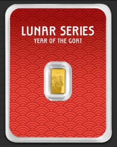 2027 Year of the Goat 1 Gram Gold Bar .9999 Fine Gold | Lunar Series Collectible Gold Bar | Sealed Card 2 1320CE50 B4BF 4E71 A935 8A785952FD3F