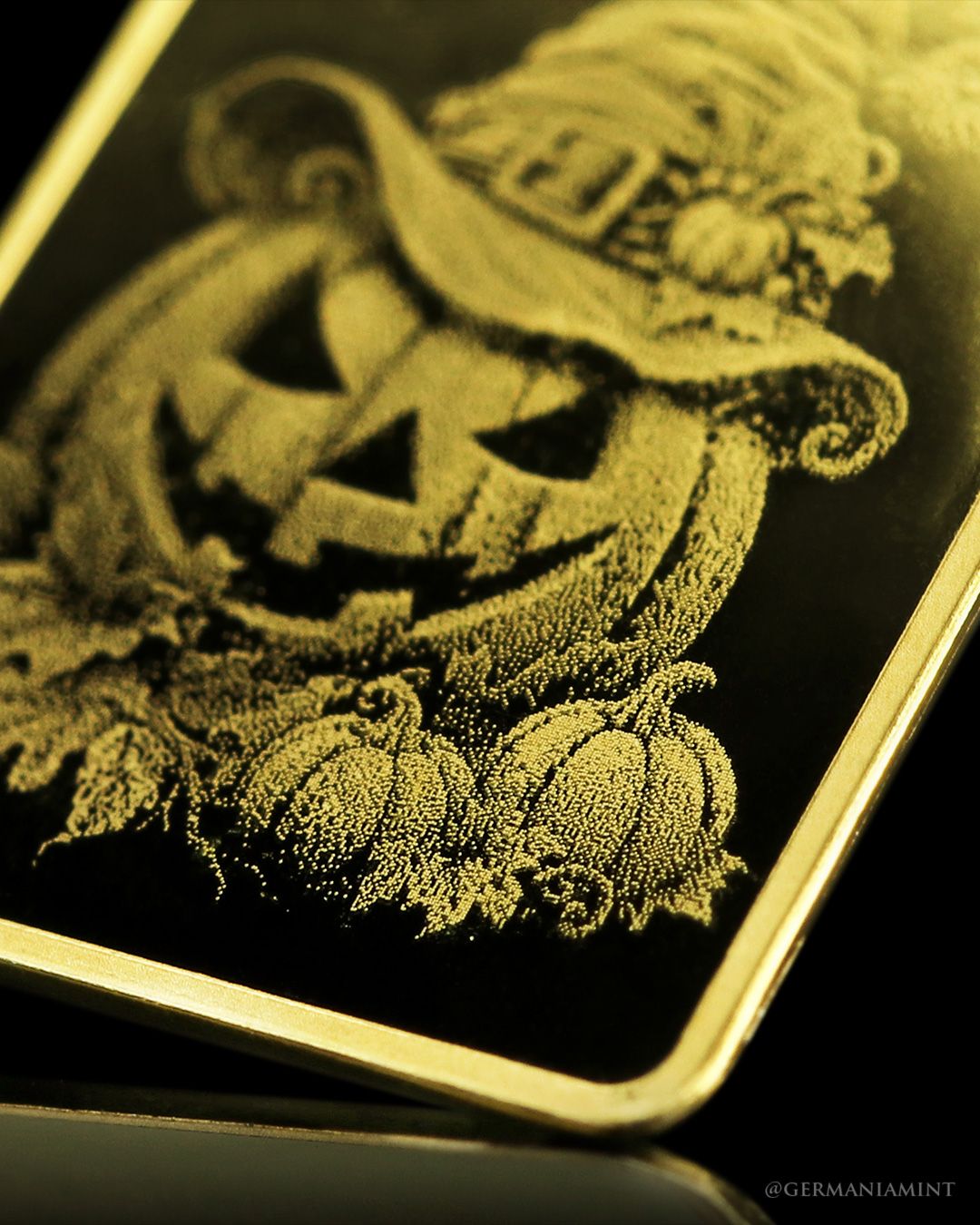 2026 Germania Mint Halloween 1/100 oz Gold Bar