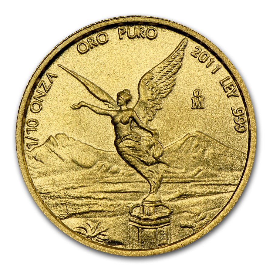 2011 1/10 oz Mexican Gold Libertad - BU
