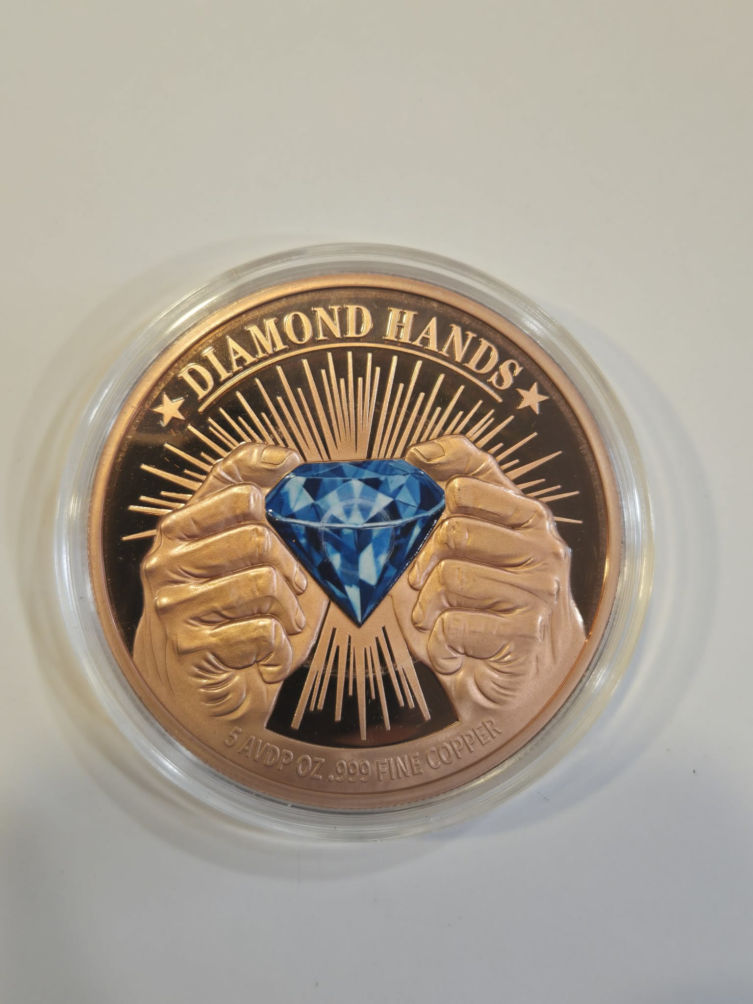 5 OZ COPPER DIAMOND HANDS