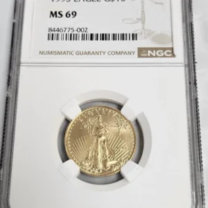1995 1/4 oz American Gold Eagle $10 NGC MS69