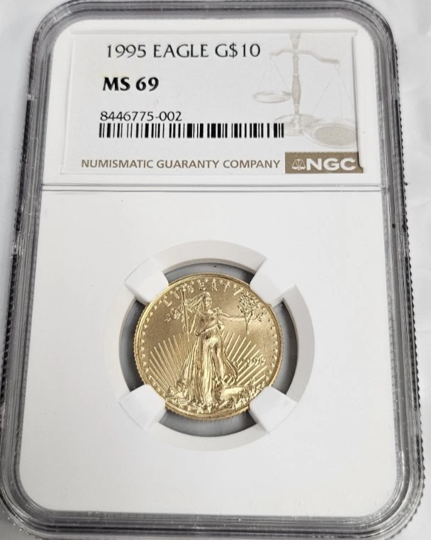 1995 1/4 oz American Gold Eagle $10 NGC MS69