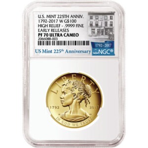 2017-W American Liberty high relief gold coin NGC PF70 Early Releases