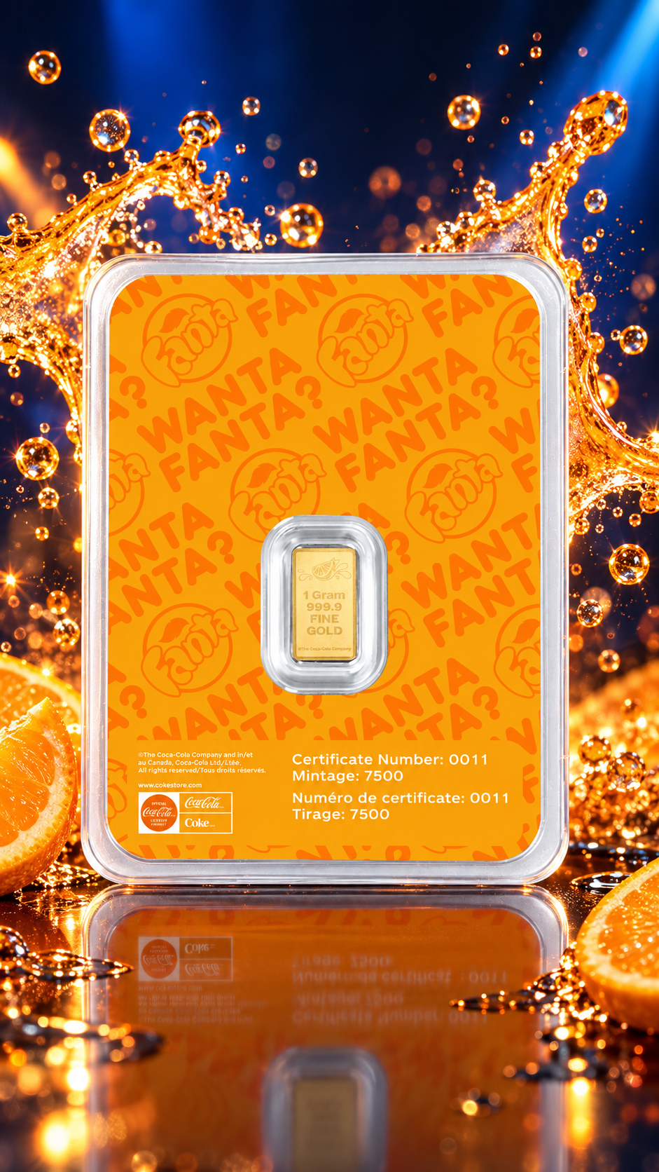 2026 PAMP Fanta 1 Gram Gold Bar .9999 Fine Gold