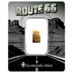 Scottsdale Mint Route 66 1/100 oz Gold Bar in TEP