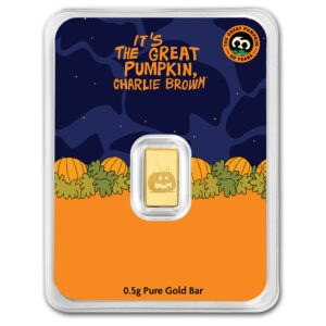 PAMP Peanuts® Great Pumpkin 1/2 Gram Gold Bar
