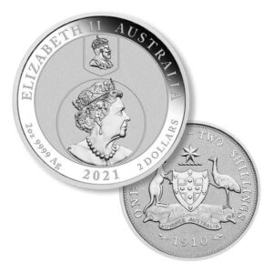 2 oz Australian Florin Silver Coin