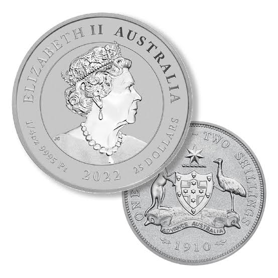 Platinum Australian Florin - 1/4 oz (Year Varies)