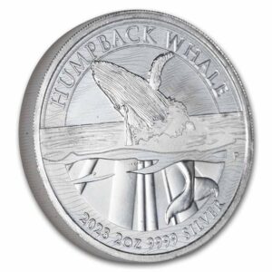2023 Australia 2 oz .9999 silver Humpback Whale coin
