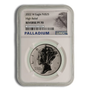 2022-W 1 oz Reverse Proof Palladium Eagle NGC PF70 (Label Varies)