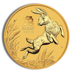 2023 10 oz Australia Gold Lunar Rabbit BU – Series III product image