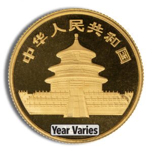 1/4 oz China Gold Panda – BU – Sealed (Year Varies)