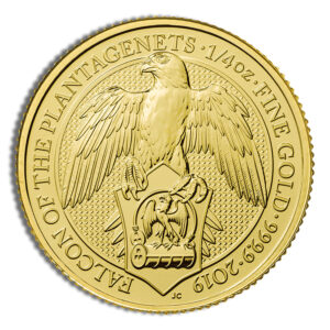 Agate Precious Metals 38 2019 1/4 oz Great Britain Queen's Beast Gold Coin - Falcon