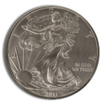 2011-W Burnished Silver Eagle with Box & COA