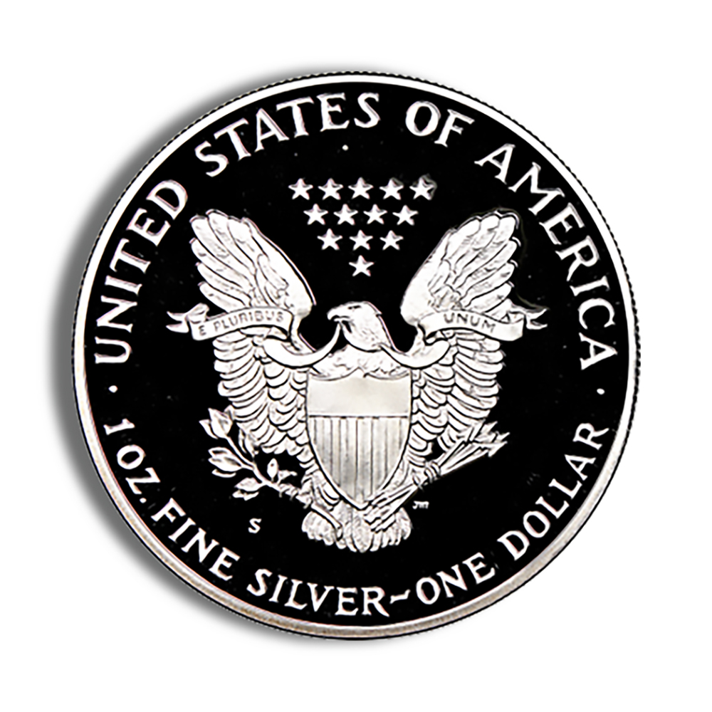 1986-S Proof Silver Eagle with Box & COA