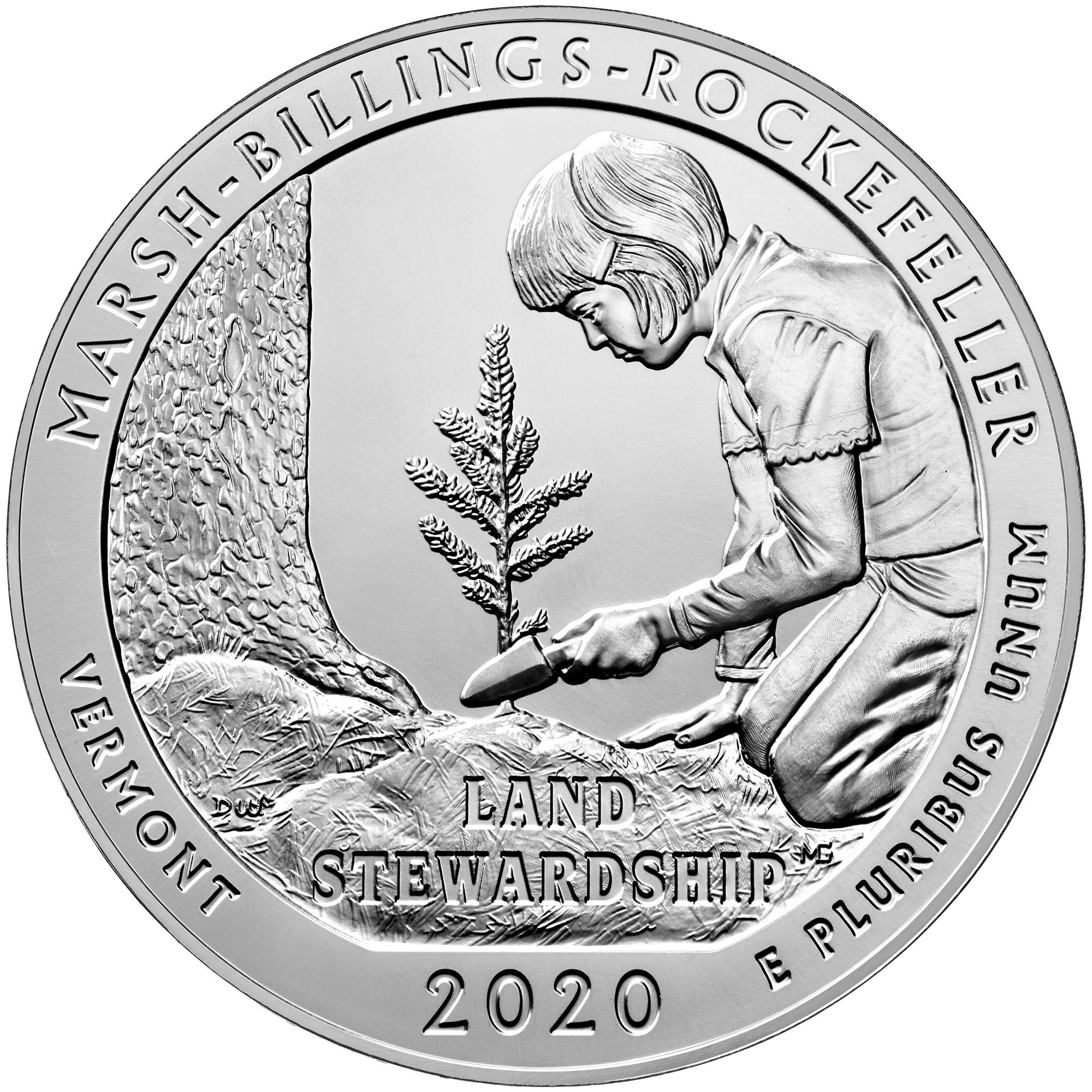 2020 5 oz ATB Marsh-Billings-Rockefeller Silver Coin - BU