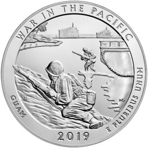 2019 5 oz ATB War in the Pacific Silver Coin - BU 16 pms 1105681
