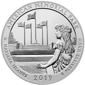 2019 5 oz ATB American Memorial Park Silver Coin – BU