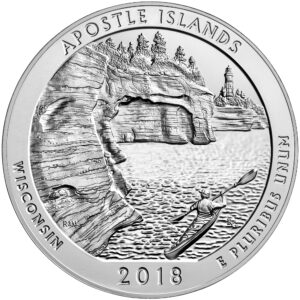2018 5 oz ATB Apostle Island Silver Coin – BU