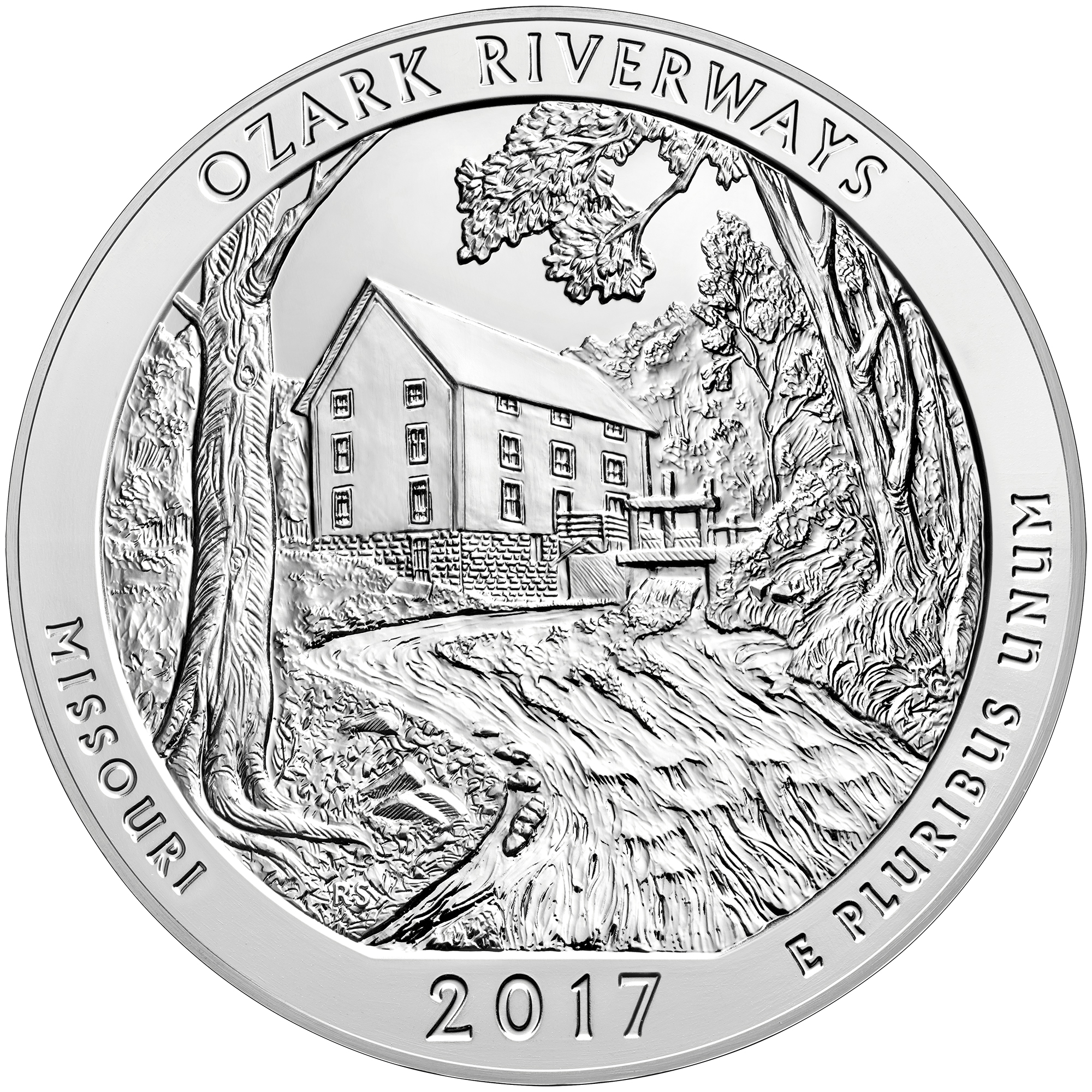2017 5 oz ATB Ozark Silver Coin – BU