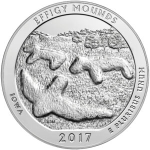 2017 5 oz ATB Effigy Mounds Silver Coin – BU