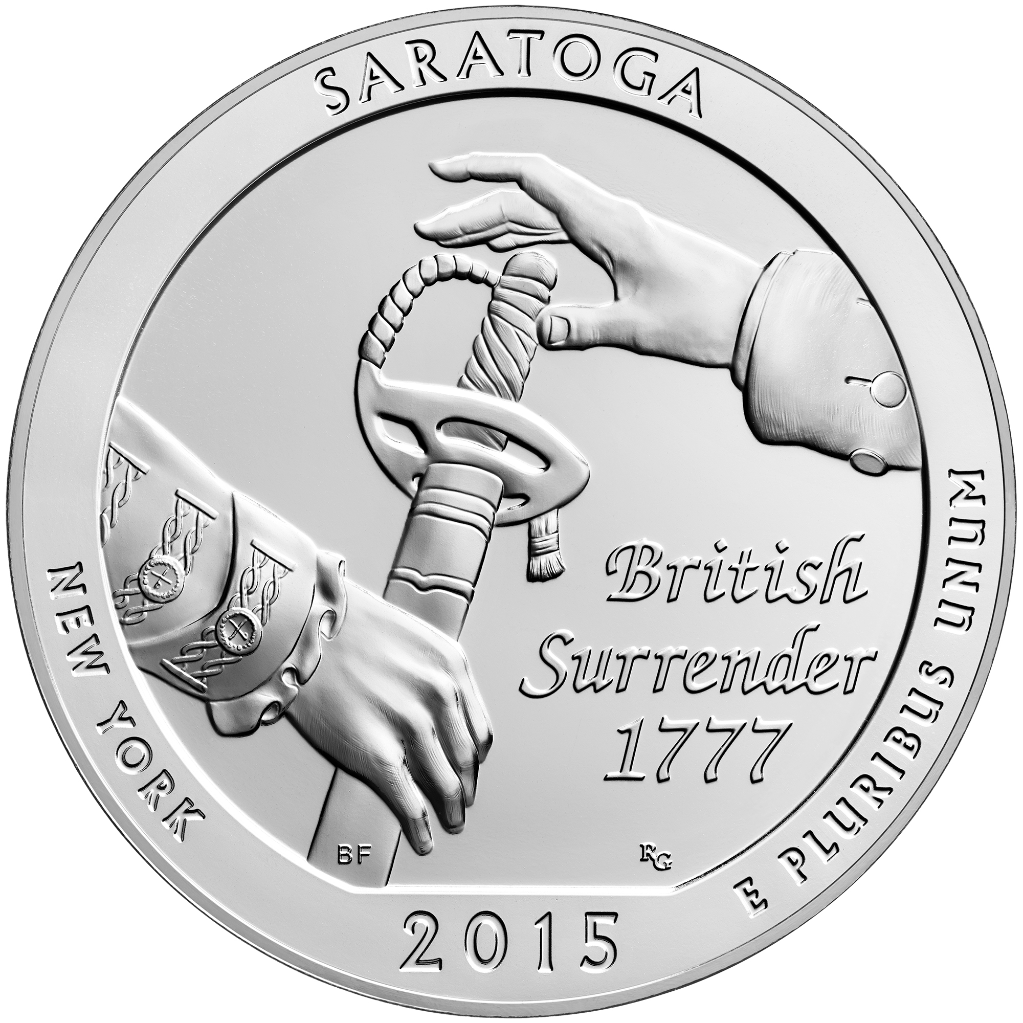 2015 5 oz ATB Saratoga Silver Coin – BU