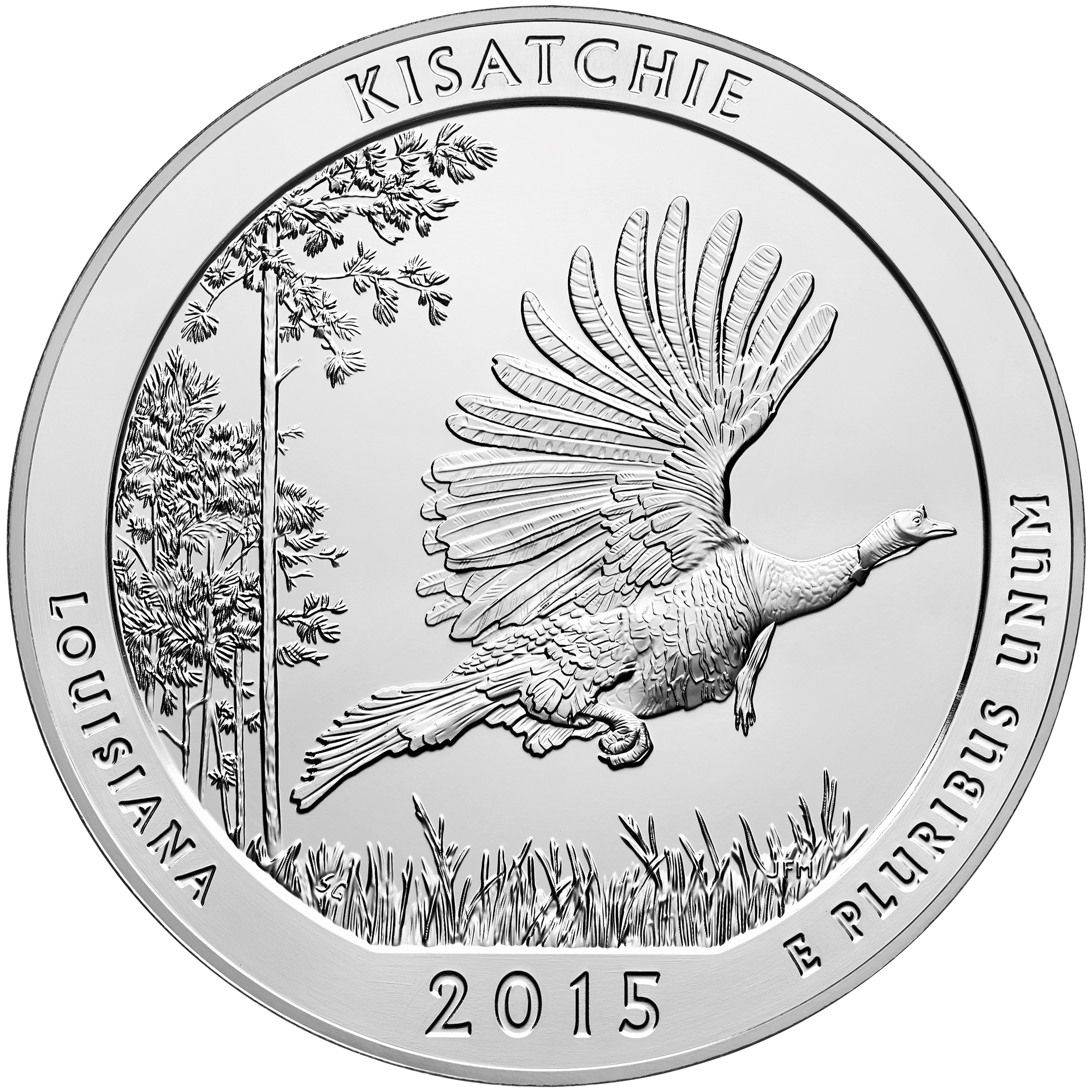 2015 5 oz ATB Kisatchie Silver Coin - BU