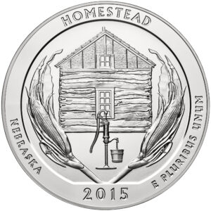 2015 5 oz ATB Homestead Silver Coin - BU