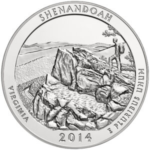 2014 5 oz ATB Shenandoah Silver Coin – BU