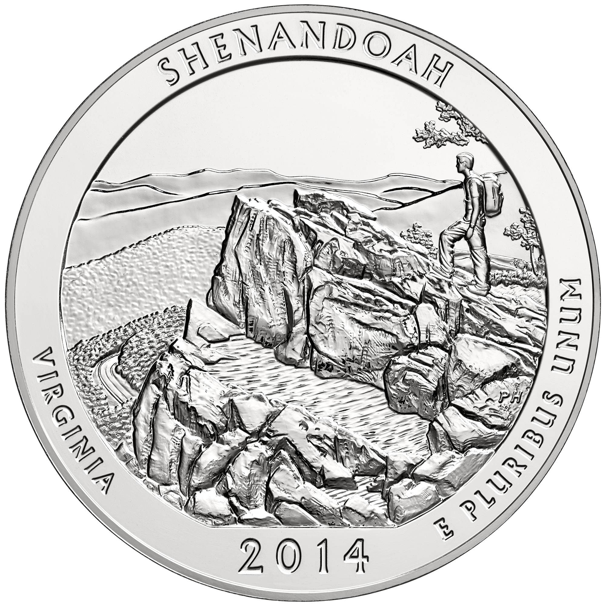2014 5 oz ATB Shenandoah Silver Coin - BU