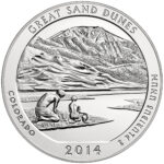2014 5 oz ATB Great Sand Dunes Silver Coin – BU