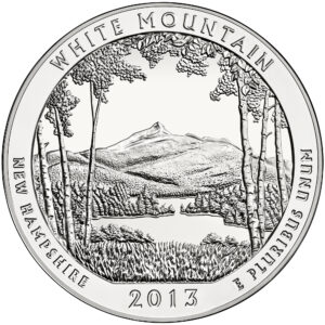 2013 5 oz ATB White Mountain Silver Coin - BU