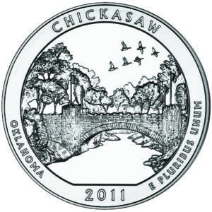 2011 5 oz ATB Chickasaw Silver Coin – BU