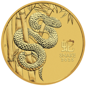 2025 1/4 oz Australia Gold Lunar Snake BU - Series III