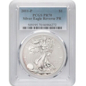 2011-P Reverse Proof Silver Eagle PCGS PR70